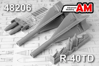 AMC 48206  дополнения из смолы  Р-40ТД Авиационная управляемая ракета класса «Воздух-воздух»  (1:48) 2000002085799