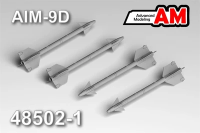 AMC 48502-1  дополнения из смолы  AIM-9D (4шт.)  (1:48) 2000002194385
