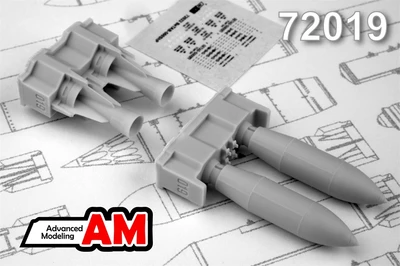 AMC 72019  дополнения из смолы  ФАБ-500М-62 фугасная авиабомба калибра 500 кг  (1:72) 2000002086062