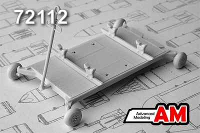 AMC 72112  дополнения из смолы  Тележка для транспортировки боеприпасов и оборудования  (1:72) 2000002086314