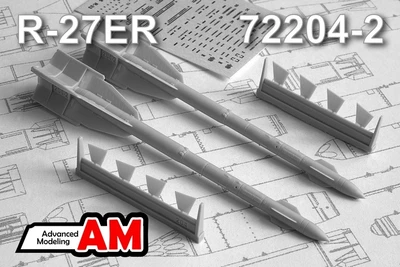 AMC 72204-2  дополнения из смолы  Ракета "воздух-воздух" Р-27ЭР (2шт.)  (1:72) 2000002155645