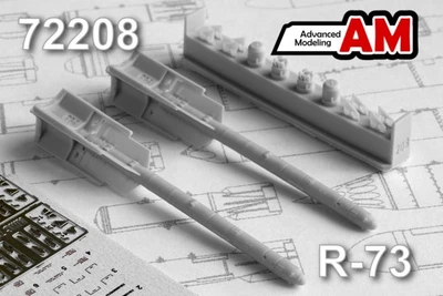AMC 72208  дополнения из смолы  Ракета "воздух-воздух" малой дальности Р-73  (1:72) 2000002126089