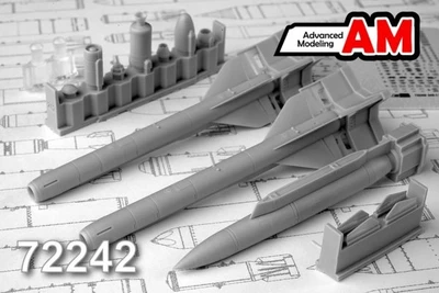 AMC 72242  дополнения из смолы  Авиационная управляемая ракета Х-59М с пусковой АКУ-58  (1:72) 2000002086284