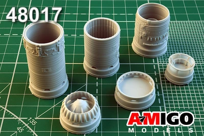 AMG 48017  дополнения из смолы  Сопло двиг. АЛ-7Ф С-7, С-7Б, С-11, С-17, Т-128, L@-250  (1:48) 2000002095156