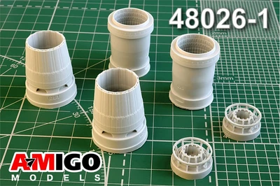 AMG 48026-1  дополнения из смолы  С-57 Реактивные сопла двигателя Ал-41Ф1С  (1:48) 2000002142690