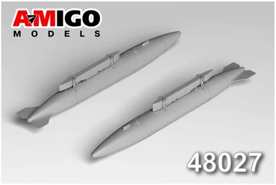 AMG 48027  дополнения из смолы  Подвесной топливный бак ПТБ-640 С-7, С-9. C-11, С-15  (1:48) 2000002194286