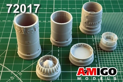 AMG 72017 дополнения из смолы Реактивное сопло двигателя АЛ-7Ф для самолета С-7Б тип 11, 17 (1:72) 2000002142317