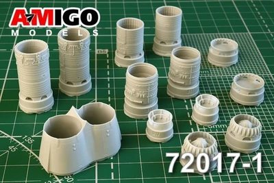 AMG 72017-1  дополнения из смолы  Реактивное сопло двигателя АЛ-7Ф Т-128  (1:72) 2000002086642