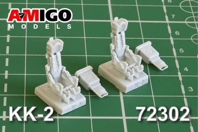 AMG 72302  дополнения из смолы  Катапультное кресло КК-2, 2 шт., для M&G-17, M&G-19, M&G-21  (1:72) 2000002086369