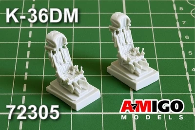 AMG 72305  дополнения из смолы  Катапультное кресло К-36ДМ, 2шт, С-17/-24, M&G-29, С-27/-30 (1:72) 2000002086406