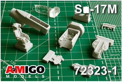 AMG 72323-1  дополнения из смолы  С-17М кабина с креслом КС-4  (1:72) 2000002128311