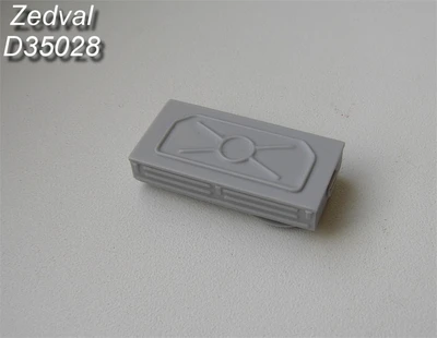 D35028  дополнения из смолы  Левый ящик ЗиП Танк-54-2, Танк-54  (1:35) 2000002163794
