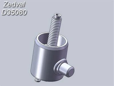 D35080  дополнения из смолы  Антенный ввод  9-Р с бронировкой (для Tанк-34, СУ-100)  (1:35) 2000002162629
