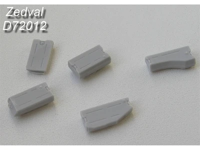 D72012  дополнения из смолы  Топливные баки для Танк-72,90 (5шт.)  (1:72) 2000002164067