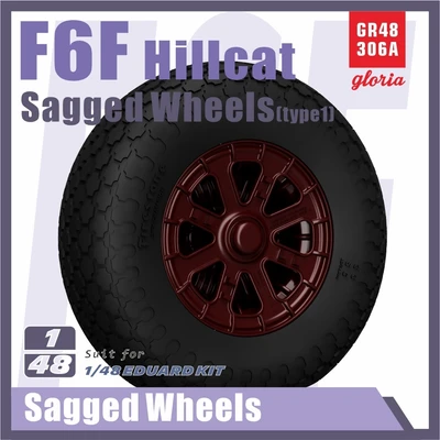 GR48306A  дополнения из смолы  F6F Hellcat Sagged wheels (Type 1)  (1:48) 2000002168065