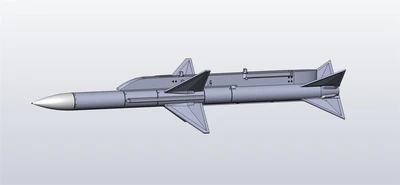 KMR32048  дополнения из смолы  Ракета Rb71 SkyFlash + Viggen launcher.  2 комплекта  (1:32) 2000002197843