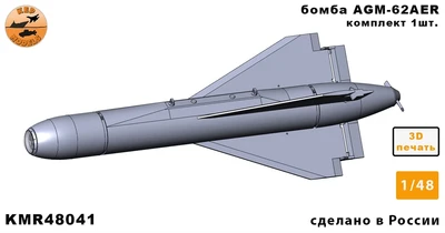 KMR48041  дополнения из смолы  Бомба AGM-62AER — 1шт.  (1:48) 2000002175544