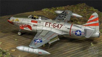 KMU32009  дополнения из смолы  Корректировочный набор F-80C/T33 (Special Hobby)  (1:32) 2000002161165