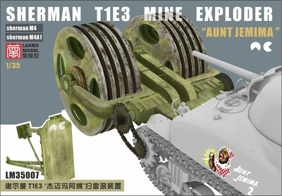 LM-35007  дополнения из смолы  Sherman T1E3 Mine Exploder “Aunt Jemima”  (1:35) 2000002180807