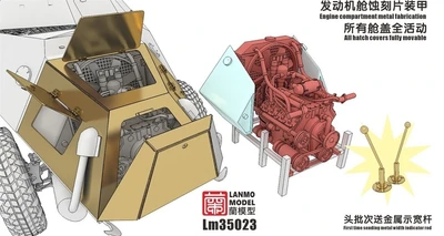 LM-35032  дополнения из смолы  Sd.Kfz.250 Engine Maybach HL42/TUKRM  (1:35) 2000002180838