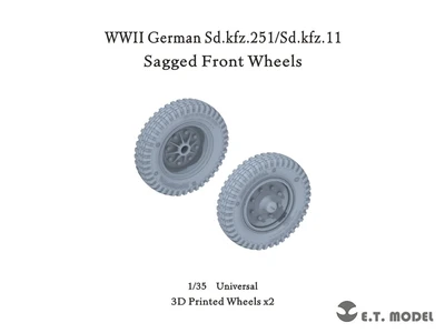 P35-130  дополнения из смолы  German Sd.kfz.251/Sd.kfz.11 Sagged Front Wheels Универсальные  (1:35) 2000002155751