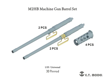 P35-267  дополнения из смолы  US Machine Gun M2HB - Barrel Set  (1:35) 2000002168201