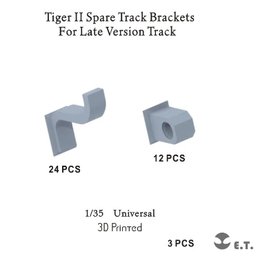 P35-317  дополнения из смолы  Spare Track Brackets for King Tiger - Late Version Track  (1:35) 2000002168270