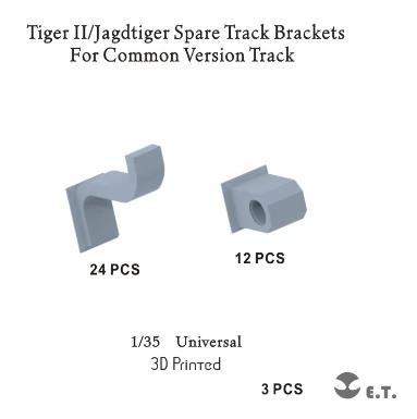 P35-318  дополнения из смолы  Spare Track Brackets for Jagdtiger/KingTiger - Common Ver Track (1:35) 2000002169918