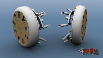 RS48089  дополнения из смолы  И-16 тип-5 облицовка капота и выхлопные патрубки  (1:48) 2000002173274