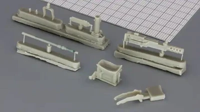 ZA35237  дополнения из смолы  Крупнокалиберный пулемёт Browning 12,7mm M2 c люлькой М-142  (1:35) 2000002139591
