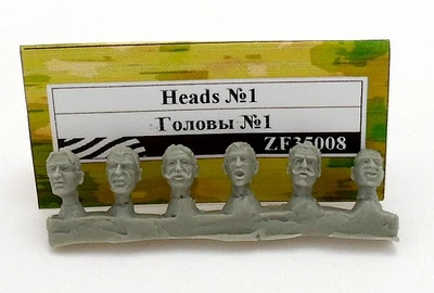 ZF35008  дополнения из смолы  Головы №1  (1:35) 2000000103334