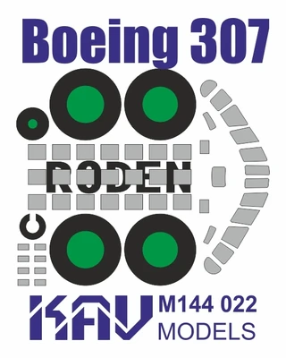 KAV M144 022  инструменты для работы с краской  Окрасочная маска на Boeing 307 (Roden)  (1:144) 2000000173580