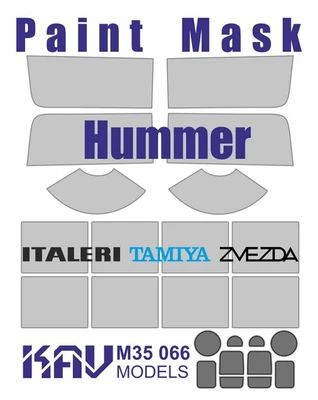 KAV M35 066  Маски окрасочные  Маска Hummer (Italeri, Tamiya, Звезда)  (1:35) 2000000174181