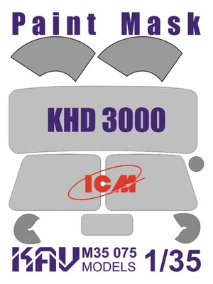 KAV M35 075  Маски окрасочные  Маска на остекление KHD-S/A3000 (ICM)  (1:35) 2000000174273