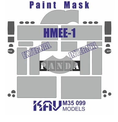 KAV M35 099  Маски окрасочные  Окрасочная маска на HMEE-1 (Panda)  (1:35) 2000000194745