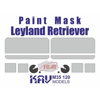KAV M35 120  Маски окрасочные  Окрасочная маска Leyland Retriever (ICM)  (1:35) 2000000229232