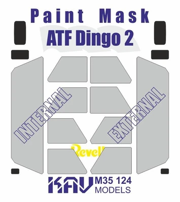 KAV M35 124  Маски окрасочные  Окрасочная маска ATF Dingo 2 (Revell)  (1:35) 2000000229270