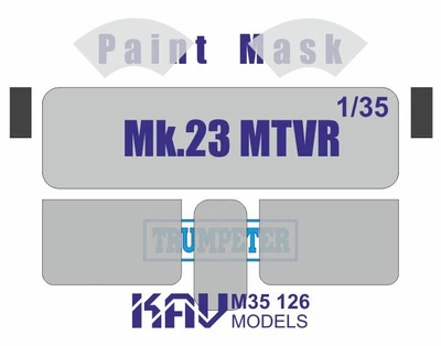 KAV M35 126  Маски окрасочные  Окрасочная маска MTVR Mk.23 (Trumpeter)  (1:35) 2000000229294