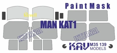 KAV M35 139  Маски окрасочные  MAN KAT1 (Revell)  (1:35) 2000002146919