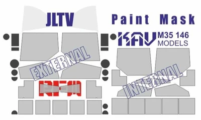 KAV M35 146  Маски окрасочные  Окрасочная маска на JLTV (RFM)  (1:35) 2000002127185