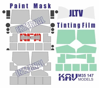 KAV M35 147  Маски окрасочные  Окрасочная маска на  JLTV ПРОФИ (RFM)  (1:35) 2000002127192