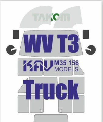 KAV M35 158  Маски окрасочные  Окрасочная маска на Т3 Transporter (Takom) (1:35) 2000002171577