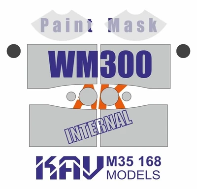 KAV M35 168  инструменты для работы с краской  Окрасочная маска Dodge Power Wagon WM300 (AK)  (1:35) 2000002203704