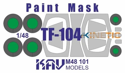 KAV M48 101  инструменты для работы с краской  Окрасочная маска на TF-104 (Kinetic)  (1:48) 2000002200352