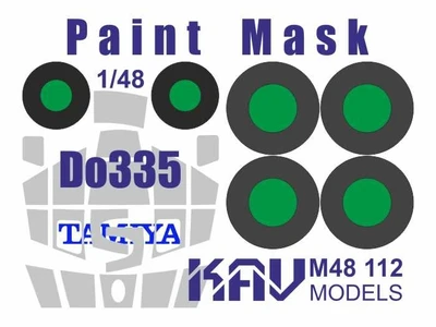 KAV M48 112  инструменты для работы с краской  Окрасочная маска Do-335 (Tamiya)  (1:48) 2000002220213