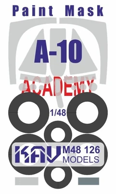 KAV M48 126  инструменты для работы с краской  Окрасочная маска A-10 (Academy)  (1:48) 2000002220701