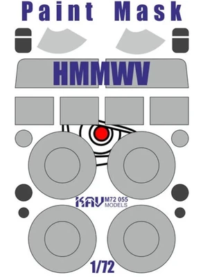 KAV M72 055  инструменты для работы с краской  Окрасочная маска на HMMWV (T-Model)  (1:72) 2000000180144