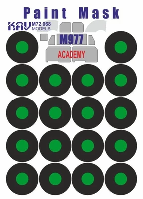 KAV M72 068  инструменты для работы с краской  Окрасочная маска M977 (Academy)  (1:72) 2000000259178