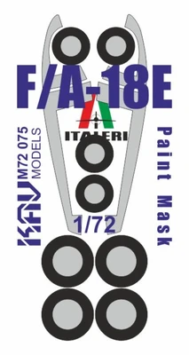 KAV M72 075  инструменты для работы с краской  Окрасочная маска на F/A-18E (Italeri)  (1:72) 2000002116936