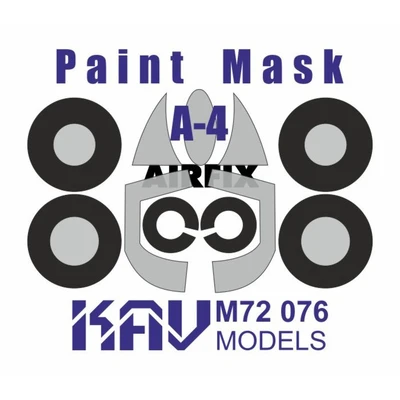 KAV M72 076  маски окрасочные  Окрасочная маска для A-4 Skyhawk (Airfix)  (1:72) 2000002120469